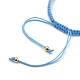 Nylon ajustable pulseras de abalorios trenzado del cordón BJEW-JB05394-02-4