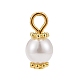 Colgantes de perlas de vidrio teñido ecológico PALLOY-JF00740-01-2