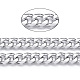 Cadenas de bordillo facetadas de aluminio CHA-N003-40P-2