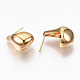 Brass Half Hoop Earrings KK-R117-039-NF-2
