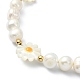 Bracelets en perles naturelles et coquillages pour femmes BJEW-TA00420-3