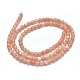 Chapelets de perles de sunstone naturelle naturelles G-K305-23-C-2