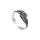 SHEGRACE Chic Sterling Silver Cuff Tail Ring JR48A-1