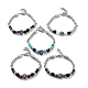 Bracelets en perles de pierres précieuses naturelles et synthétiques BJEW-Q334-11-1