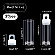 パンダホール エリート 30 個のプラスチック ビーズ容器  ボトル  シードビーズ保管用  透明  6.8x1.9cm  穴：6mm  内径：1.75のCM  容量：10ml（0.34fl.oz） KY-PH0001-61-2