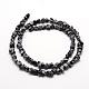 Natural Snowflake Obsidian Beads Strands G-F465-30-2