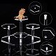 PH PandaHall Jewelry Display Risers 4-Tier Acrylic Display Shelf Tiered Perfume Organizer Conutertop Desktop Holder Clear Cupcake Stand for Figures Dessert Cosmetics Products Organization ODIS-WH0034-05A-4