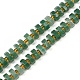 Естественный зеленый авантюрин бисер нитей G-F796-A04-01-2