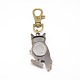 Rétro porte-clés accessoires alliage hibou montre à quartz pour porte-clés WACH-M108-05AB-2
