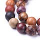 Chapelets de perles en bois naturel WOOD-F008-07-D-3