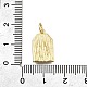 Латунные микро проложить кубического циркония подвески KK-S523-04G-3