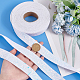 10 Yards Polyester Ribbons with Glitter Powder OCOR-WH0046-55-3