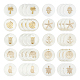 PandaHall Elite 40Pcs 10 Style Natural Freshwater Shell Pendants SHEL-PH0001-20-1