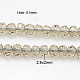 Perlas de cristal de cristal hebras GLAA-D032-2.5x2-25-1