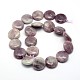 Chapelets de perles en jade lilas naturel G-L298-01-3