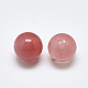 Cherry Quartz Glass Beads G-T122-25B-01-2