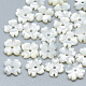Perles de coquillage blanc naturel SSHEL-S260-015-1