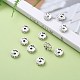 Iron Rhinestone Spacer Beads X-RB-A010-10MM-S-6