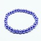 Bracelets extensibles de perles en verre BJEW-D068-6mm-M-2