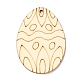 Manualidades de diy forma de huevo de pascua recortes colgantes AJEW-P087-B01-13-2