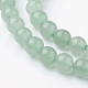 Chapelets de perle verte d'aventurine naturel G-G735-63-8mm-6