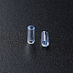 透明なガラスラッパビーズ  丸い穴  ライトブルー  3~8x2mm  穴：0.7mm  約450g /ポンド SEED-N005-001-C08-6