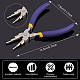 BENECREAT 6 in 1 Bail Making Pliers Forming Pliers with 20 Gauge/0.8mm Tarnish Resistant Silver Jewelry Wire 33 Feet/10m for 3mm to 10mm Loops and Jump Rings Making DIY-BC0011-22-6