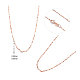 Shegrace 925 collares de cadena de plata esterlina JN735B-2