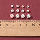 620 Uds. 12 cuentas redondas de perlas de vidrio pintadas para hornear HY-FS0001-06-4