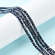 Synthetische blauen goldstone Perlen Stränge G-F748-P01-01-2