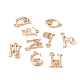 Cheriswelry 26 pièces 26 style laiton micro pavé clair pendentifs zircone cubique KK-CW0001-05-2