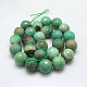 Natural Green Onyx Agate Beads Strands G-G213-16mm-08-2