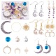 DIY Moon & Star Earrings Making Kit DIY-SZ0009-32-1