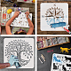 PET Hollow Out Drawing Painting Stencils DIY-WH0391-0553-4