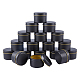NBEADS 24 Pcs Black Candle Tin Cans CON-NB0001-36-1