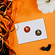 Retro-Halloween-Stempelkopf aus goldfarbenem Messing mit Siegellack AJEW-WH0208-817-6