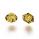 Abalorios de cristal austriaco de imitación SWAR-F022-3x3mm-228-6