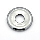 Donut/Pi Disc Non-Magnetic Synthetic Hematite Pendants G-P061-02-1