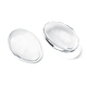 Transparent Oval Glass Cabochons X-GGLA-R022-25x18-3
