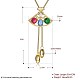 Brass Pendant Necklaces NJEW-BB31466-2