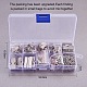 PandaHall Elite Silver Jewelry Finding Sets with Mixed Sizes Iron Ribbon Ends FIND-PH0003-01P-8