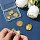 5шт 5 стиля латунные подвески-медальоны KK-FS0001-90-8