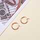 304 Stainless Steel Hoop Earrings EJEW-YW0001-01B-7