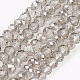 Electroplate Glass Beads Strands GLAA-K027-HP-A01-1