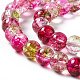 K9 Glass Imitation Cherry Quartz Beads Strand GLAA-G086-01B-4