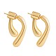 Alloy Twist Dangle Stud Earrings for Women JE1014A-1