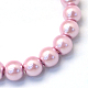 Baking Painted Pearlized Glass Pearl Round Bead Strands HY-Q003-6mm-47-2