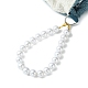 Bretelles de sac à main perlées rondes en plastique ABS imitation perle AJEW-FZ00005-2