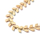 Enamel Ear of Wheat Link Chains Bracelet BJEW-H585-01G-3