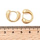 Латунные серьги обруча EJEW-F391-03G-4